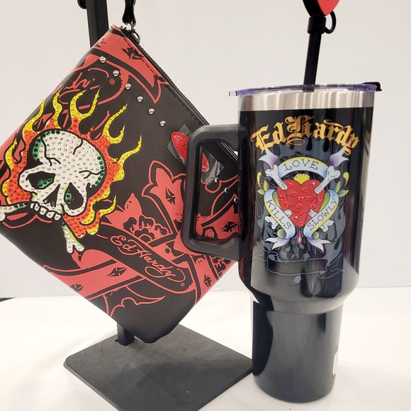 Ed Hardy Accessories - Ed Hardy Tumbler and Wrislet Budle